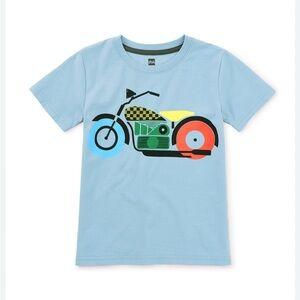 NWT Tea Collection Nairobi Motorcycle Graphic Tee, Size 6-9 Months